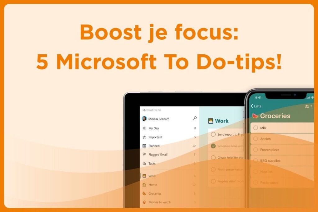 Banner voor de blog: Boost je focus met 5 microsoft to-do tips!