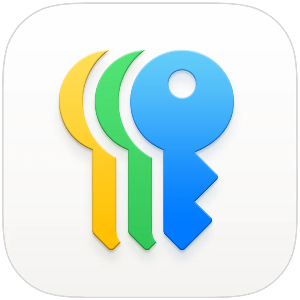 Logo van de wachtwoordmanager app van het iOS systeem