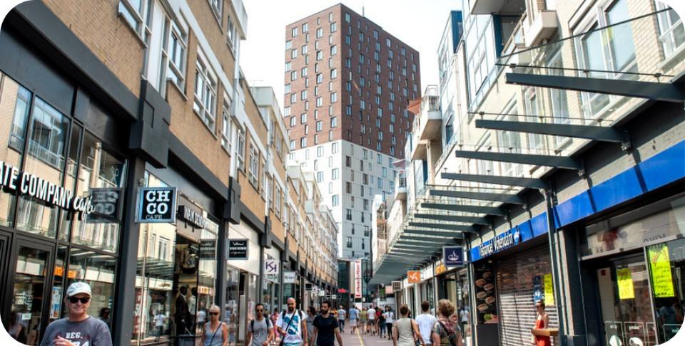 Foto van het centrum van Zoetermeer omdat Aster ICT diensten en oplossingen levert aan Zoetermeer en omgeving.